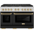 ZLINE Autograph Edition SDRZBLM48CB - 48 Inch Pro-Style Double Oven Dual Fuel Range