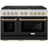 ZLINE Autograph Edition SDRZBLM48G - 48 Inch Pro-Style Double Oven Dual Fuel Range