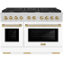 ZLINE Autograph Edition SDRZWM48CB - 48 Inch Pro-Style Double Oven Dual Fuel Range