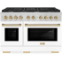 ZLINE Autograph Edition SDRZWM48G - 48 Inch Pro-Style Double Oven Dual Fuel Range