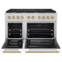 ZLINE Autograph Edition SGRZWM48CB - 48 Inch Freestanding Gas Range in Opened View