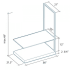 Futuro Futuro Europe Series GLASSEUROSHELF - 36" Accessory Shelf