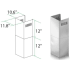 ZLINE SK597304 - Short Chimney Pieces