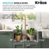 Kraus Standart PRO Series KHT30125L - Top Mount Single Bowl Stainless Steel Laundry Utility Sink Dimension