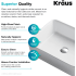Kraus Elavo Series CKCV1211220SFS - Sink Features