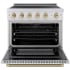 ZLINE Autograph Edition SINRZ36KCB - 36 Inch Freestanding Paramount Induction Range