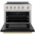 ZLINE Autograph Edition SINRZBLM36CB - 36 Inch Freestanding Paramount Induction Range