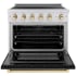 ZLINE Autograph Edition SINRZBLM36G - 36 Inch Freestanding Paramount Induction Range