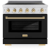 ZLINE Autograph Edition SINRZBLM36G - 36 Inch Freestanding Paramount Induction Range