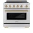ZLINE Autograph Edition SINRZ36CB - 36 Inch Freestanding Paramount Induction Range