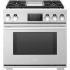 SKS SKSDR360GS - 36 Inch Dual-Fuel Pro Range with Steam-Combi Oven and Griddle