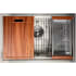 ZLINE SLS27 - 27 in. Garmisch Undermount Single Bowl Kitchen Sink with Bottom Grid and Accessories