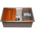 ZLINE SLS27 - 27 in. Garmisch Undermount Single Bowl Kitchen Sink with Bottom Grid and Accessories