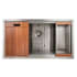 ZLINE SLS33 - Garmisch Undermount Single Bowl Kitchen Sink with Bottom Grid and Accessories