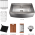 ZLINE SLSAP33S - Moritz 33 Inch Farmhouse Apron Mount Single Bowl Scratch Resistant Stainless Steel Kitchen Sink