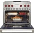 Wolf M Series DF36450GSP - 36 Inch Dual Fuel Range - 4 Burners and Infrared Griddle
