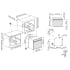 Smeg Classic Design SOU2300TX - 24 Inch Single Electric Wall Oven in Dimension Guide View