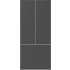 Bertazzoni SP36FDCV - Carbonio Front Panel Kit for 36" French Door Refrigerator
