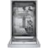 Bosch 300 Series SPE53C55UC - 18 Inch Full Console Recessed Handle Built-In Smart Dishwasher with 10 Place Settings