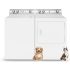 Speed Queen SQWADR2 - Washer &amp; Dryer Set with Top Load Washer and Gas Dryer in White