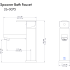 ZLINE SPNBFMB - Autograph Edition Spooner Bath Faucet Dimension