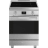Smeg Professional Series SPR24UIMX - 24 Inch Freestanding Induction Range in Front View