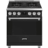 Smeg Professional Series SPR30UGGAN - 30 Inch Freestanding Gas Range in Front View
