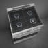Smeg Professional Series SPR30UGGX - Smeg 30 Inch Freestanding Gas Range Cooktop View