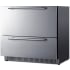 Summit SPR36332D - 36 Inch Built-In Double Drawer Refrigerator