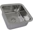 Nantucket Sinks Brightwork Home Collection SQRS7 - 16 Inch Square Undermount Bar Sink with 18 Gauge Stainless Steel Angled View