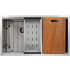 Nantucket Sinks Pro Series SRPS3219OS16 - 32 Inch Double Bowl Undermount Stainless Steel Kitchen Sink