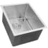 Nantucket Sinks Pro Series SR1815 - 15 Inch Pro Series Rectangle Undermount Small Radius Stainless Steel Bar/Prep Sink Angled View