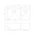 ZLINE SR60D33 - Chamonix Undermount Double Bowl Kitchen Sink Dimensions