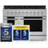 Hauslane PRD48SS - 48 Inch Freestanding Dual Fuel Range