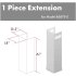 ZLINE 8687SE - 61 Inch DuraSnow Stainless Steel Chimney Extension