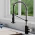 Kraus Bolden Series KPF1610SFSMB - Commercial Style 2-Function Single Handle Pull Down Kitchen Faucet in Spot-Free Stainless Steel / Matte Black