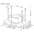 Faber Stratus Isola Collection STRTIS36WHV - Island Mount Smart Range Hood in Dimensions Guide View