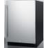 Summit AL54 - 24 Inch Built-In Undercounter Refrigerator Fully Finished Black Cabinet