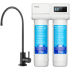 Kraus FS1000FF100MB - 2-Stage Under-Sink Filtration System with Single Handle Drinking Water Filter Faucet in Matte Black