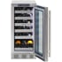 Sapphire SW15SZSS - 15 Inch Under Counter Wine Cooler 23-Bottle Capacity
