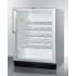 Summit SWC6GBLCSSADA - The fully finished stainless steel cabinet allows the unit to be used freestanding.