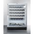 Summit SWC6GBLCSSWO - 4 slide-out wooden shelves offer the ideal display and storage conditions for wine collection.