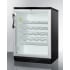 Summit SWC6GBL - The fully finished black cabinet allows the unit to be used freestanding, but the unit is designed for built-in installation.