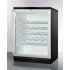 Summit SWC6GBLSHADA - The fully finished black cabinet allows the unit to be used freestanding.