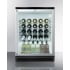 Summit SWC6GBLSHADA - Double Pane Glass Door, Scalloped Steel Shelving, Door Lock