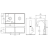 Elkay Fireclay Collection SWUF32189WHFLC - 19 Inch Double Bowl Farmhouse Kitchen Sink Dimension