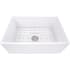 Nantucket Sinks Cape Collection TFCFS27 - 27 Inch Farmhouse Fireclay Sink with Drain and Grid