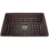 Nantucket Sinks Cape Collection TFCFS30CB - 30 Inch Coffee Brown Fireclay Farmhouse Kitchen Sink with Sink Grid