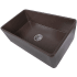 Nantucket Sinks Cape Collection TFCFS30CB - 30 Inch Coffee Brown Fireclay Farmhouse Kitchen Sink Lifestyle View