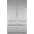 Thermador Freedom® Collection T48BT110NS - 48 Inch Built-In 6-Door French Door Smart Refrigerator with 21.7 cu. ft. Total Capacity in Front View